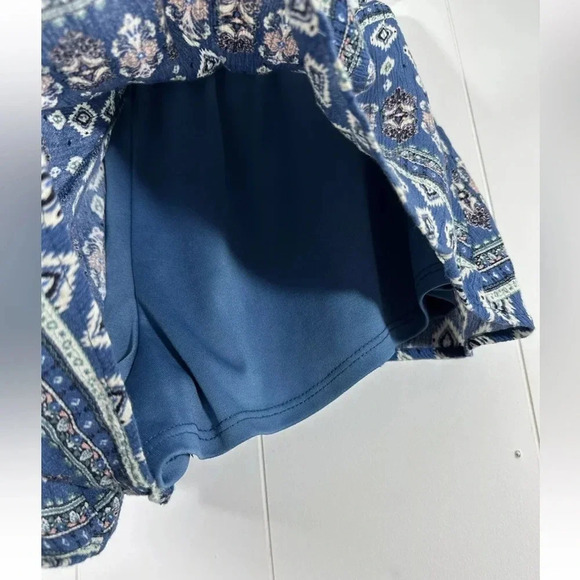 Altar’d State Size M Pull On Blue Boho Shorts Lined booty shorts - Picture 4 of 5